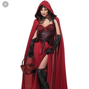 Dark red riding hood costume Women size medium